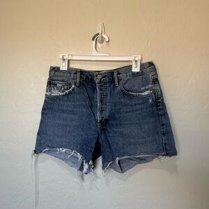 Agolde Blue Jean Shorts